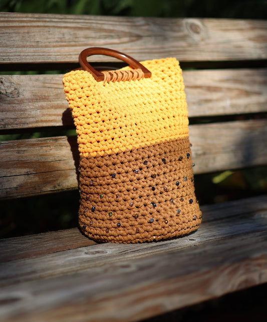 Saint-Eloi Circular Crochet Bag – Sun-Kissed Earth Collection